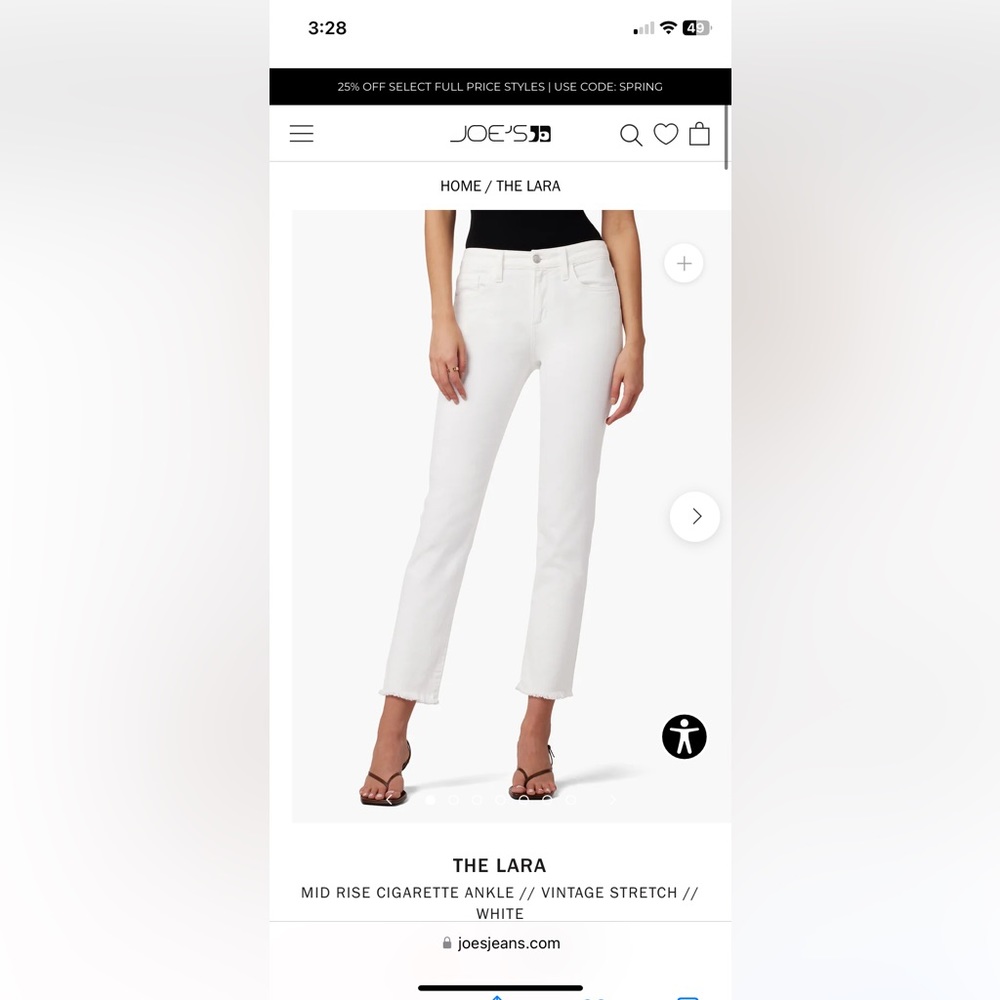 Joe’s White Lara Jeans